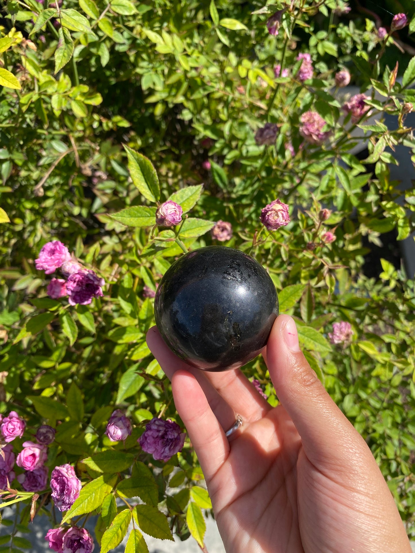 Black Obsidian Sphere
