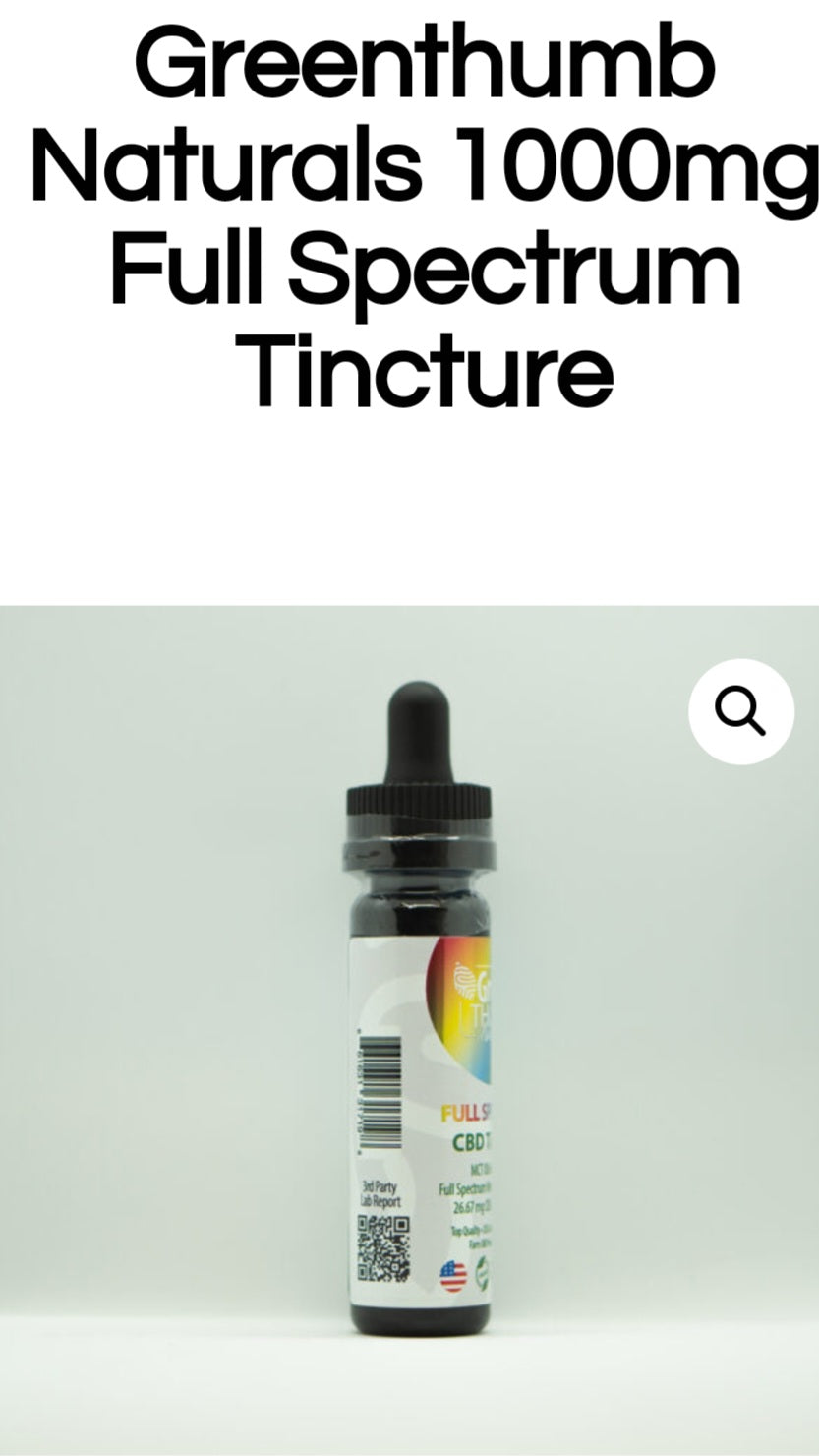 Greenthumb Naturals 1000mg Full Spectrum Tincture