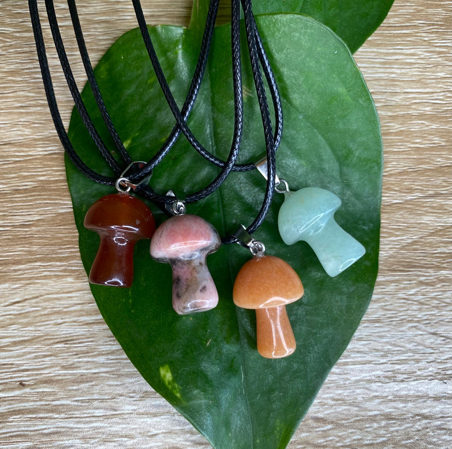 Mushroom Crystal Necklaces