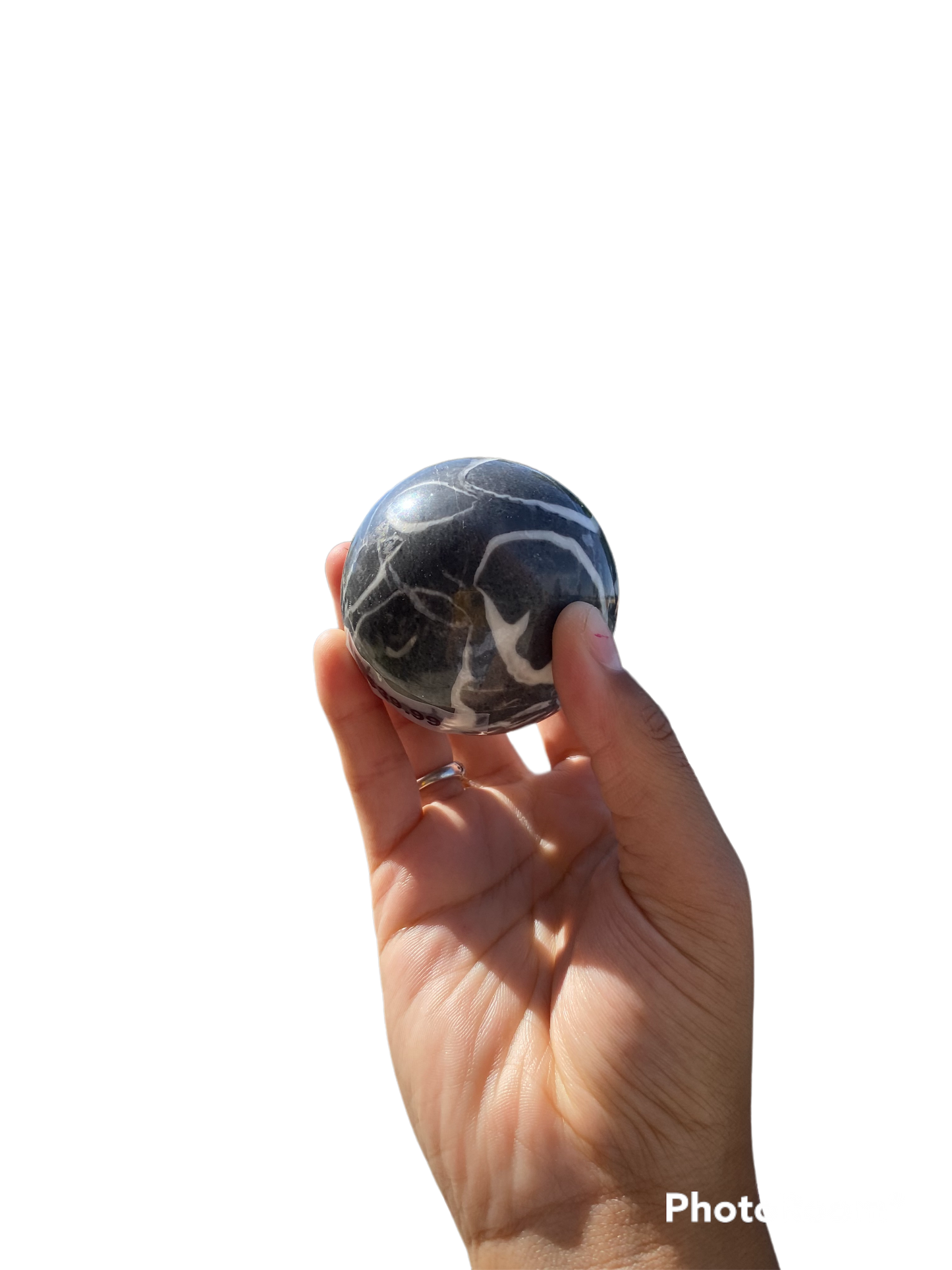 Shell Jasper Sphere with stand